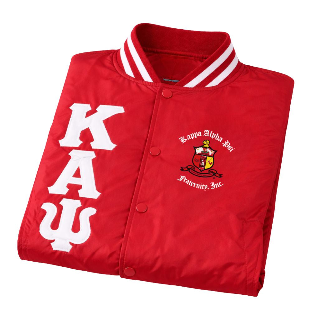 Kappa Alpha Psi Baseball Jacket (Red)