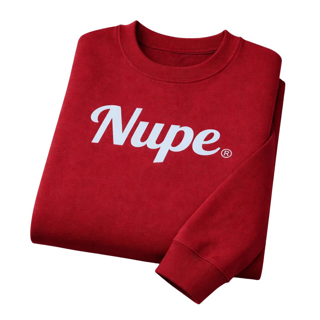 Nupe Script Printed Sweatshirt