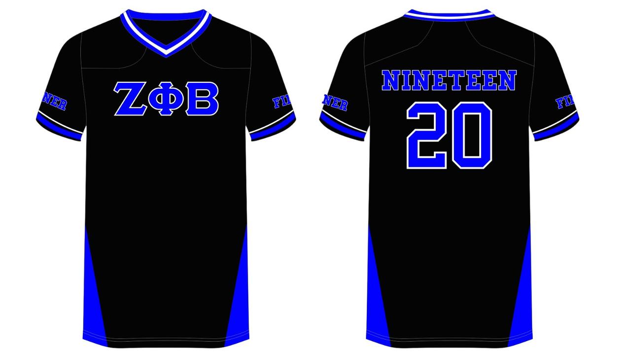 (50 pcs Customized Order) ΖΦΒ Football Jerseys